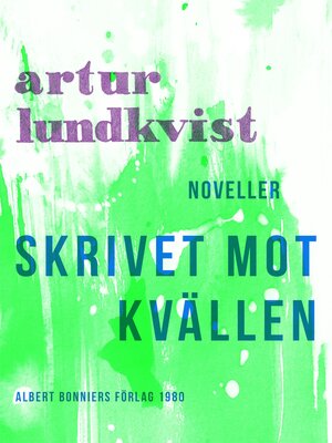 cover image of Skrivet mot kvällen